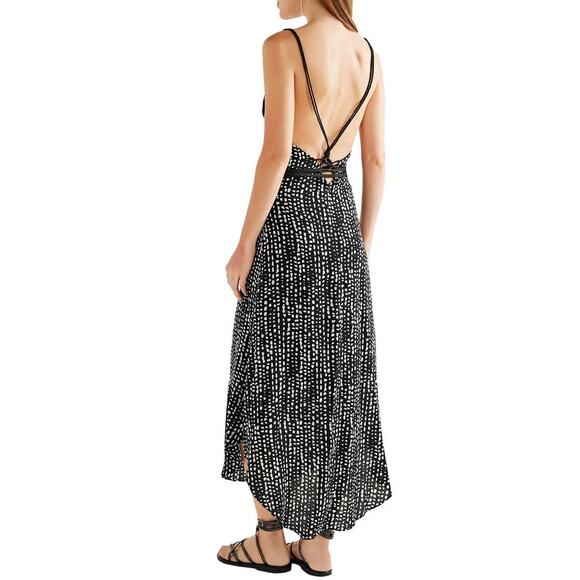 VIX PAULA HERMANNY Dots Thai Printed Voile Dress Medium Vacation Resort Summer - Picture 2 of 8